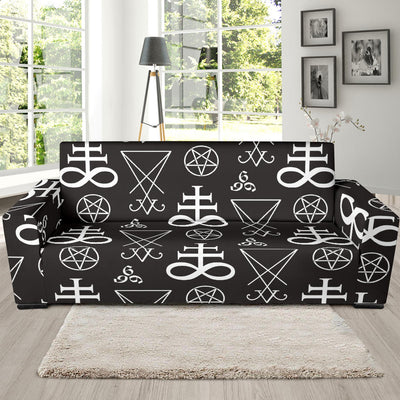 Pentagram Pattern Print Design A04 Sofa Slipcover