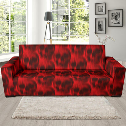 Skull Red Print Design LKS306 Sofa Slipcover