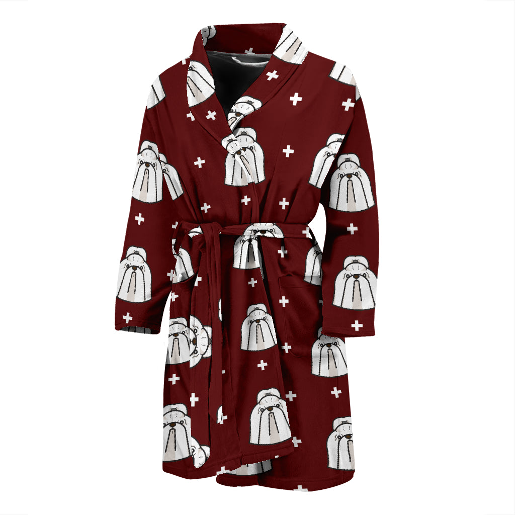Shih Tzu Print Design LKS301 Men Bathrobe