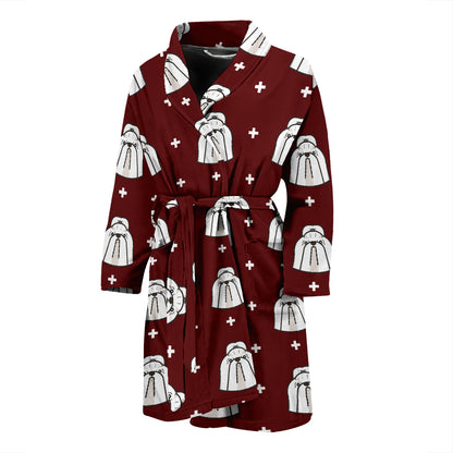 Shih Tzu Print Design LKS301 Men Bathrobe
