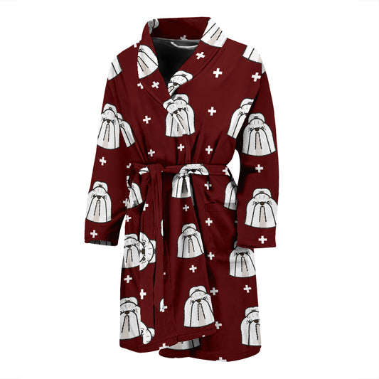 Shih Tzu Print Design LKS301 Men Bathrobe