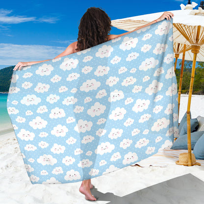 Cloud Pattern Print Design 02 Sarong Pareo Wrap