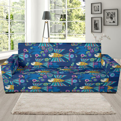 Flying Fish Pattern Print Design 01 Sofa Slipcover