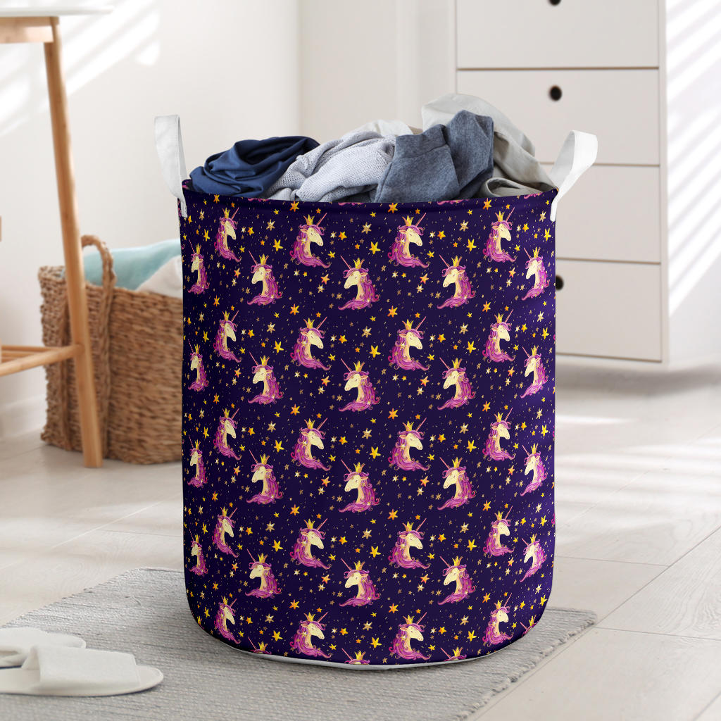 Unicorn Princess Star Sparkle Laundry Basket
