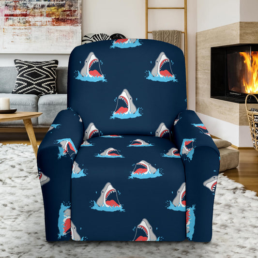 Shark Print Design LKS3010 Recliner Slipcover with Pocket