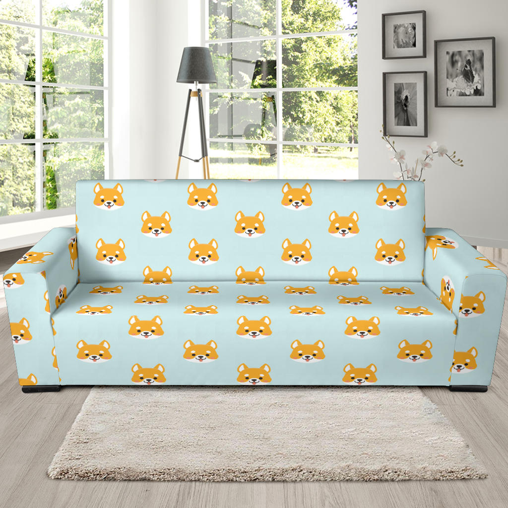 Shiba Inu Print Design LKS301 Sofa Slipcover