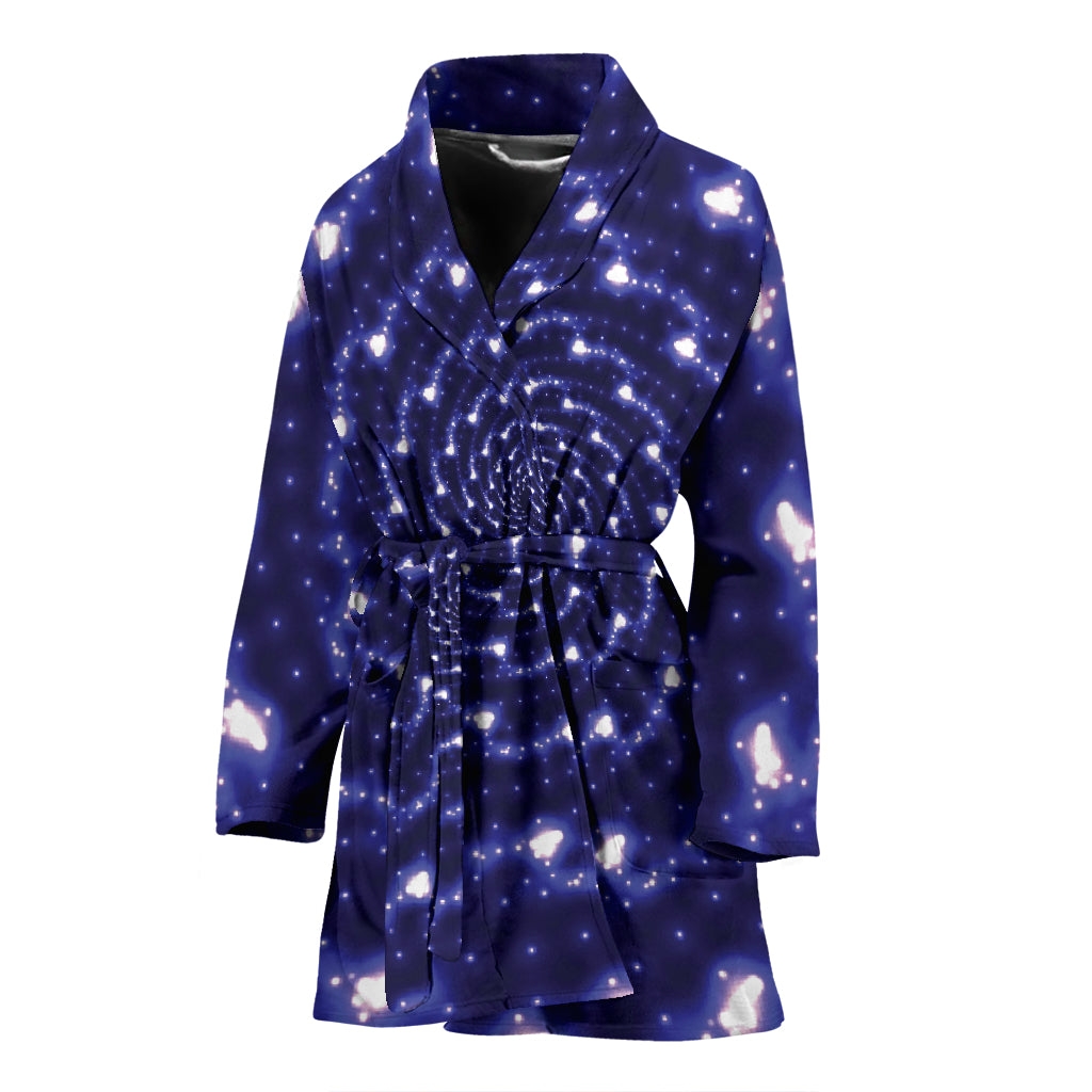 Vortex Print Design LKS305 Women Bathrobe