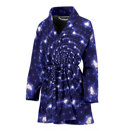 Vortex Print Design LKS305 Women Bathrobe