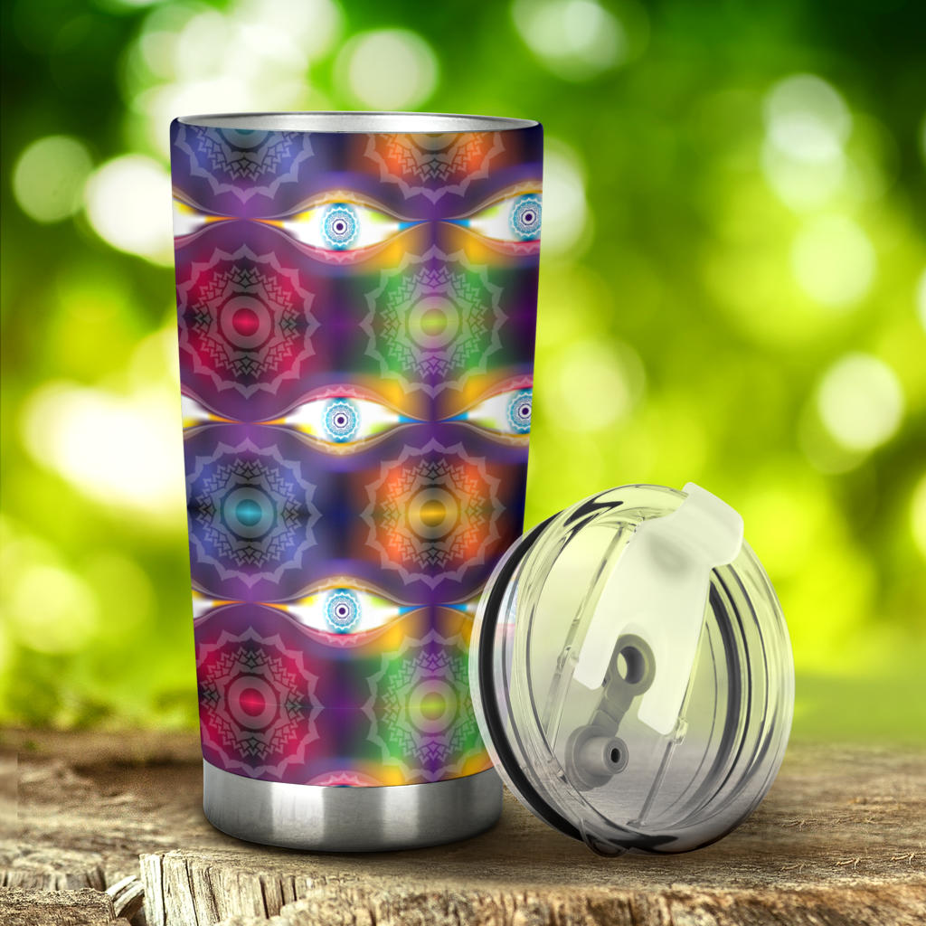 Chakra Eye Print Pattern Tumbler