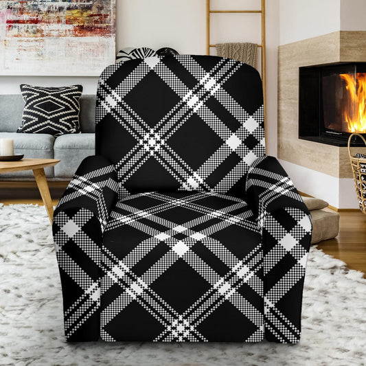 Madras Pattern Print Design 03 Recliner Slipcover with Pocket