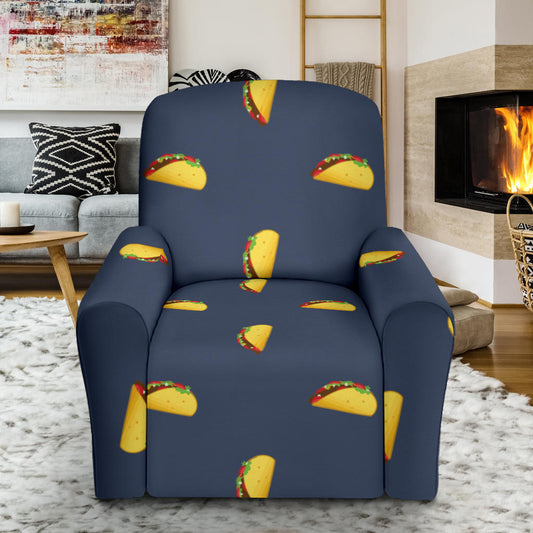 Taco Print Design LKS305 Recliner Slipcover with Pocket