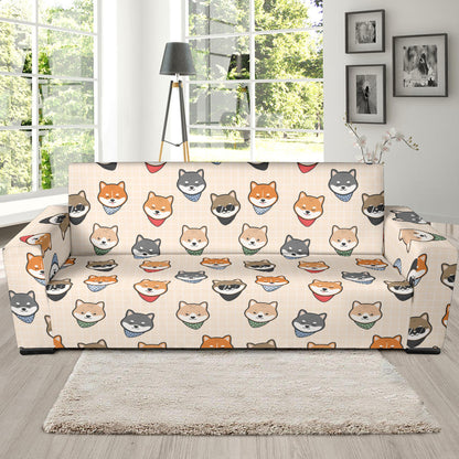 Shiba Inu Print Design LKS3010 Sofa Slipcover