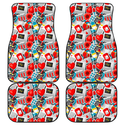 Phlebotomist Medical Themed Car Floor Mats Front Back