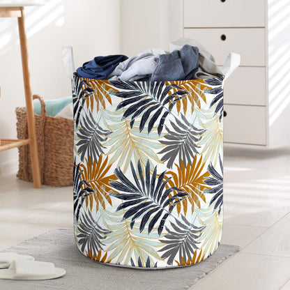 Colorful Tropical Palm Leaves Laundry Basket