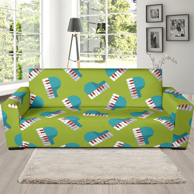 Piano Pattern Print Design 03 Sofa Slipcover