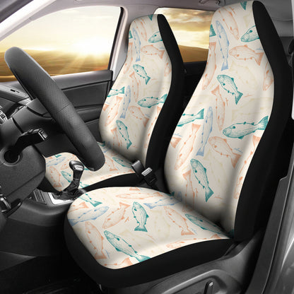 Salmon Fish Print Design LKS305 Car Seat Covers
