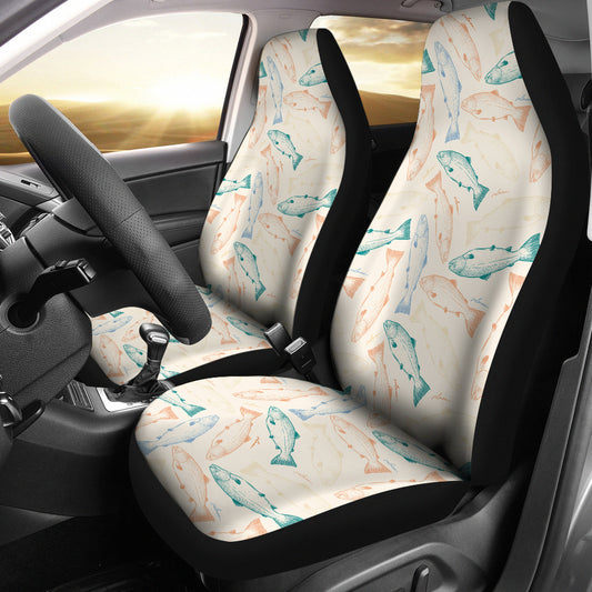 Salmon Fish Print Design LKS305 Car Seat Covers