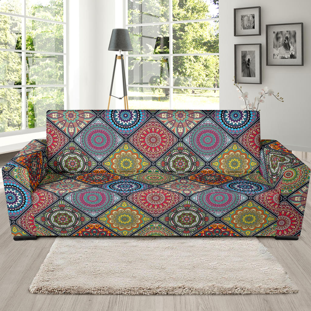 Bohemian Pattern Print Design 05 Sofa Slipcover