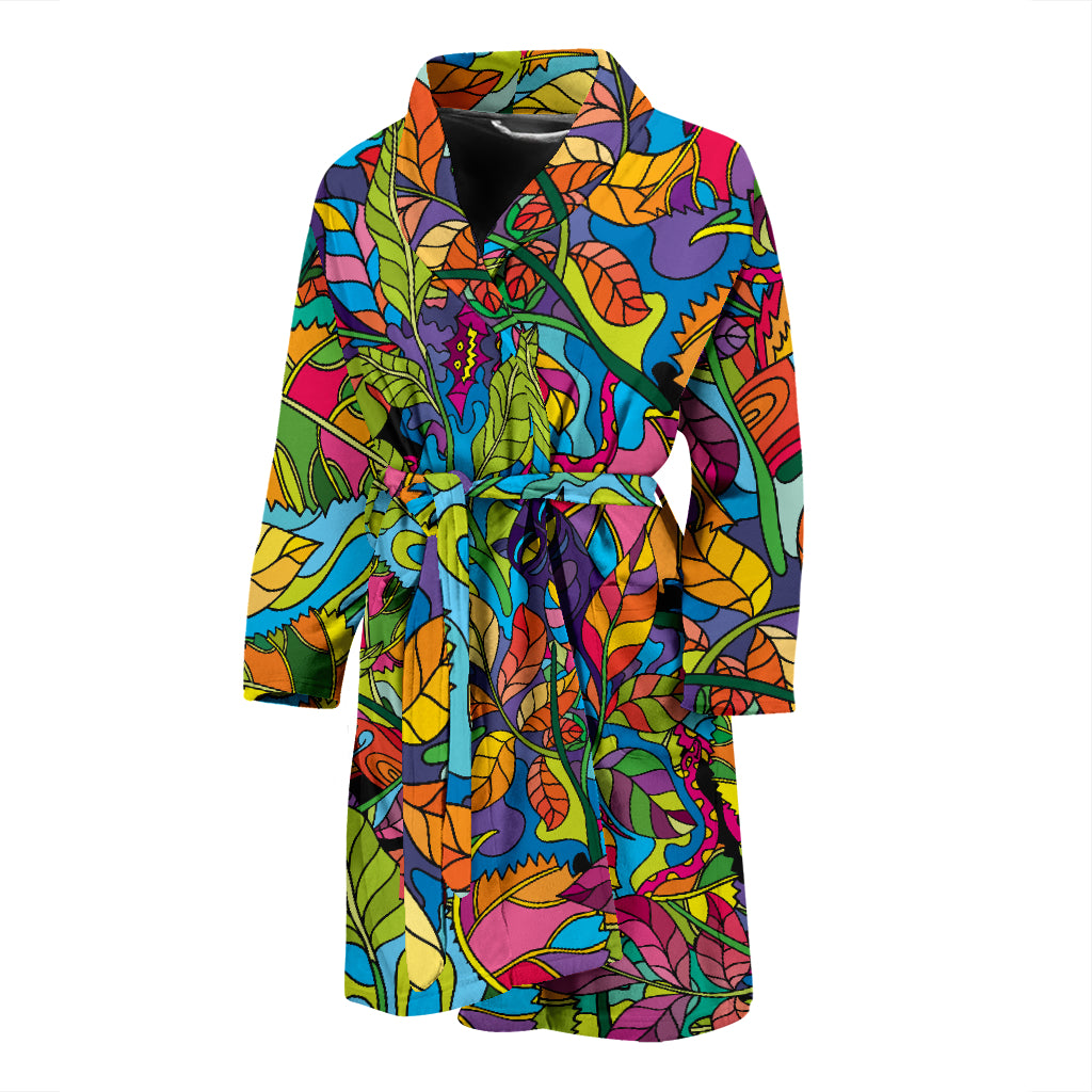 Trippy Print Design LKS301 Men Bathrobe