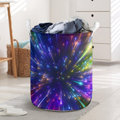 Celestial Rainbow Speed Light Laundry Basket