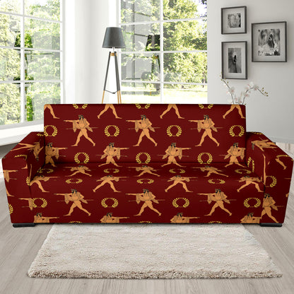 Ancient Greek Print Design LKS307 Sofa Slipcover
