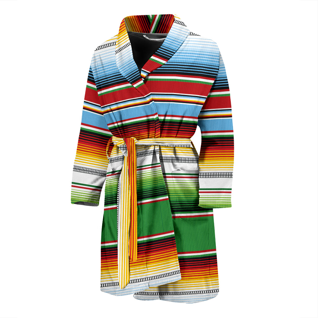 Serape Print Design LKS302 Men Bathrobe