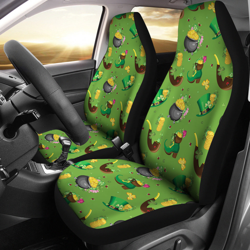 Shamrock Saint Patrick's Day Print Design LKS306 Car Seat Covers
