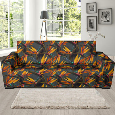 Bird Of Paradise Pattern Print Design 01 Sofa Slipcover