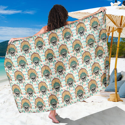 Boho Pattern Print Design 04 Sarong Pareo Wrap