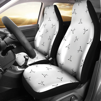 Hockey Print Design LKS304 Car Seat Covers
