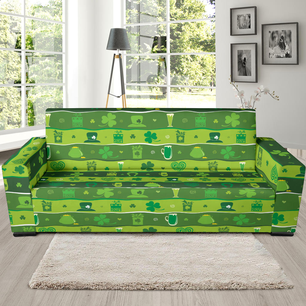 Shamrock Print Design LKS303 Sofa Slipcover