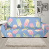 Ice Cream Pattern Print Design 05 Sofa Slipcover