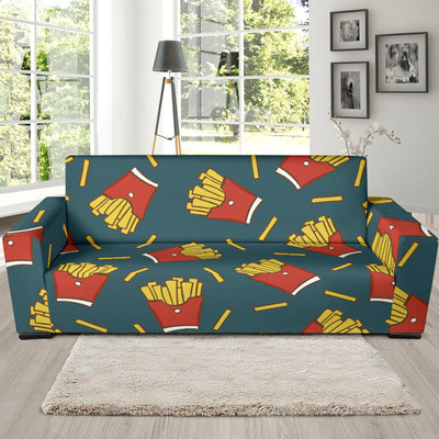 French Fried Pattern Print Design 04 Sofa Slipcover