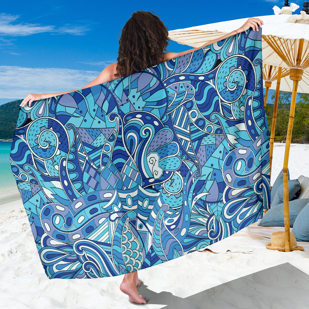 Funky Retro Pattern Print Design A02 Sarong Pareo Wrap