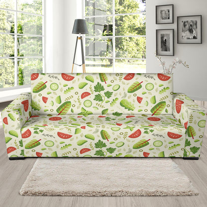 Salad Vegetable Print Design LKS302 Sofa Slipcover
