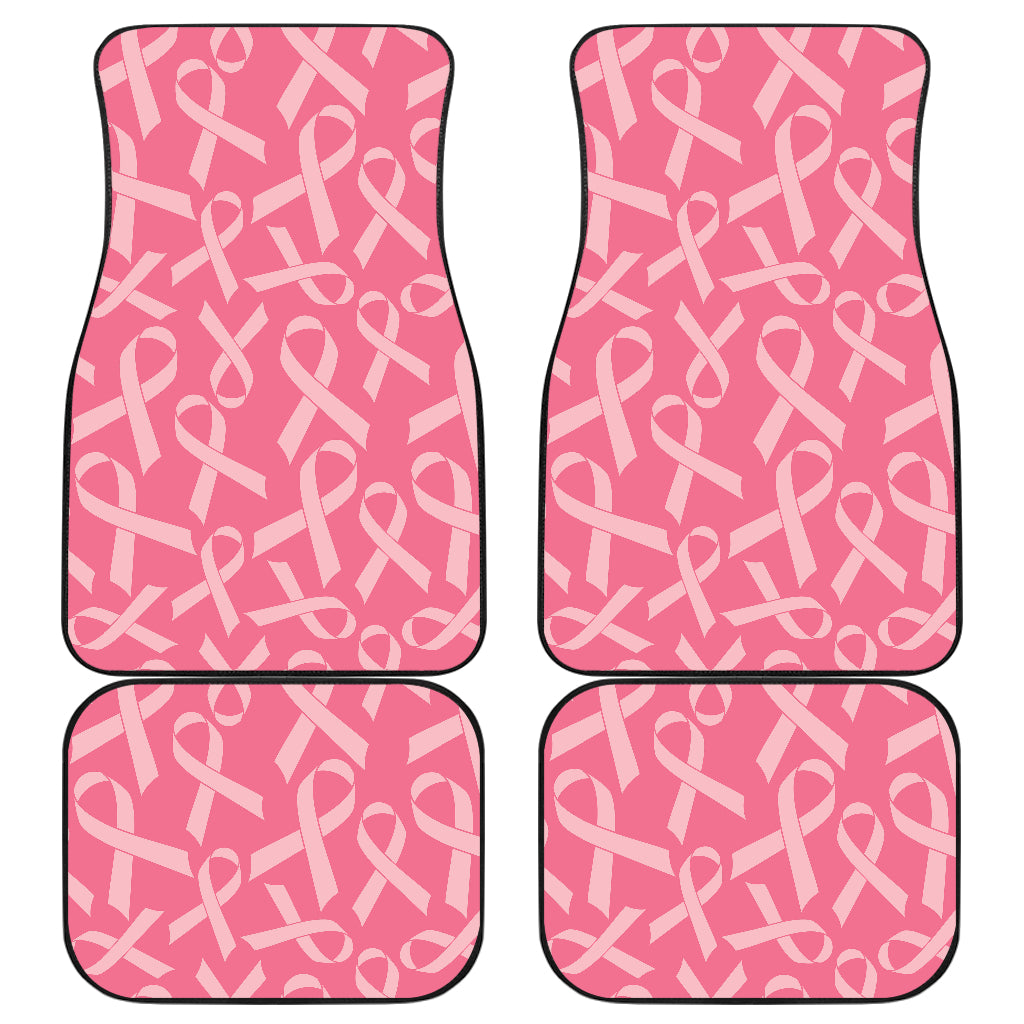 Breast Cancer Awareness Themed Car Floor Mats Front Back