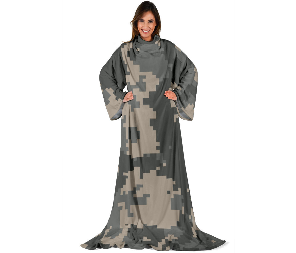 ACU Digital Camouflage Adult Sleeve Blanket