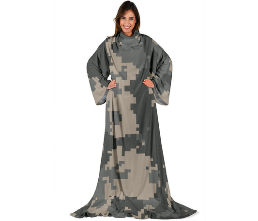 ACU Digital Camouflage Adult Sleeve Blanket