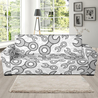 Mechanic Pattern Print Design 05 Sofa Slipcover