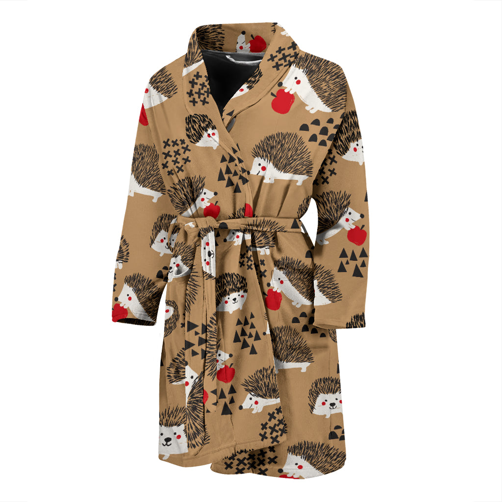 Hedgehog Print Design LKS403 Men Bathrobe