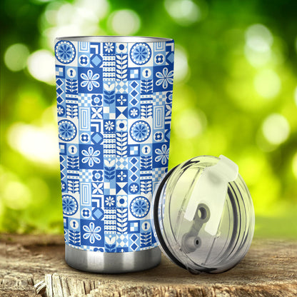 Swedish Print Pattern Tumbler
