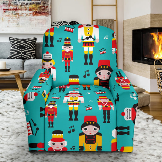 Nutcracker Pattern Print Design A03 Recliner Slipcover with Pocket