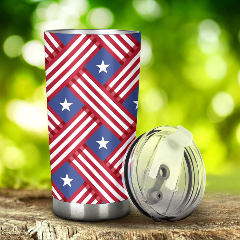 American flag Pattern Tumbler