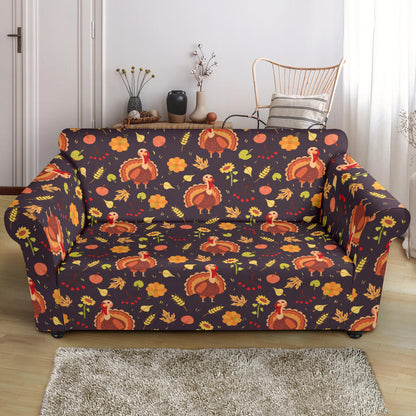 Thanksgiving Print Design LKS305 Loveseat Couch Slipcover