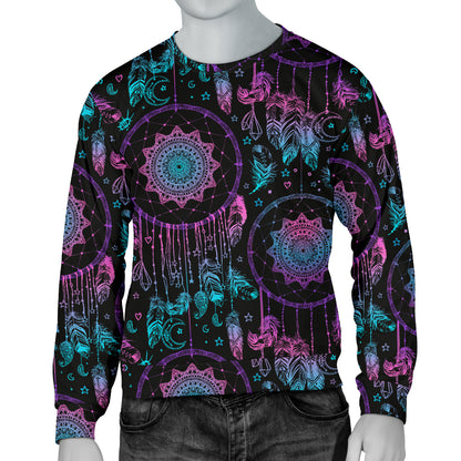 Dream catcher boho mandala Men Long Sleeve Sweatshirt