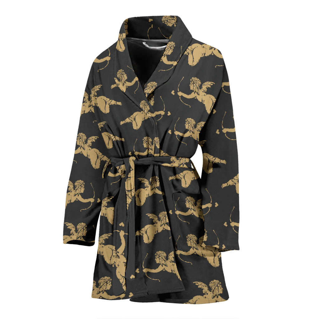 Cupid Pattern Print Design 02 Women Bathrobe