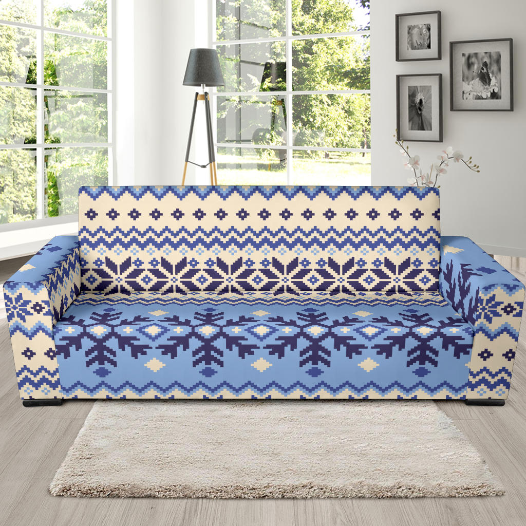 Nordic Pattern Print Design A03 Sofa Slipcover