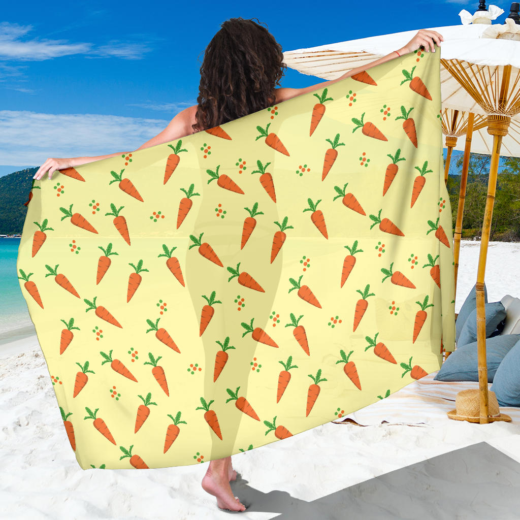 Carrot Pattern Print Design 04 Sarong Pareo Wrap