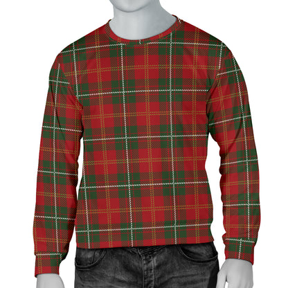 Holiday Tartan Plaid Pattern Men Long Sleeve Sweatshirt