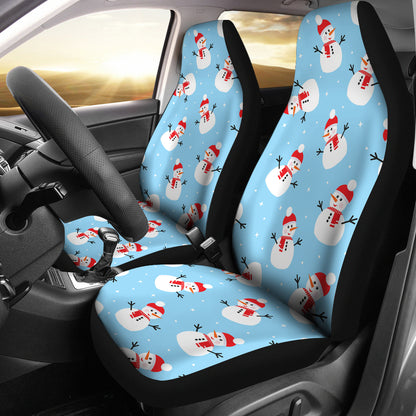 Snowman Print Design LKS305 Car Seat Covers
